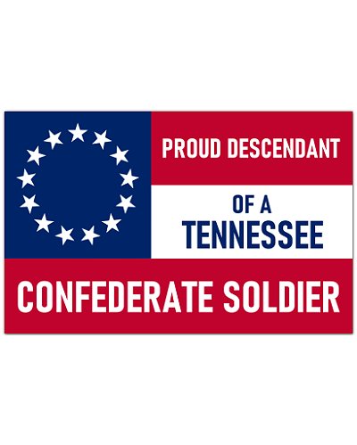 Proud Descendant Tennessee Confederate premium bumper sticker